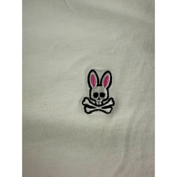 Psycho Bunny CLASSIC CREW NECK TEE White  Mens Size 5 Medium - Picture 4 of 8